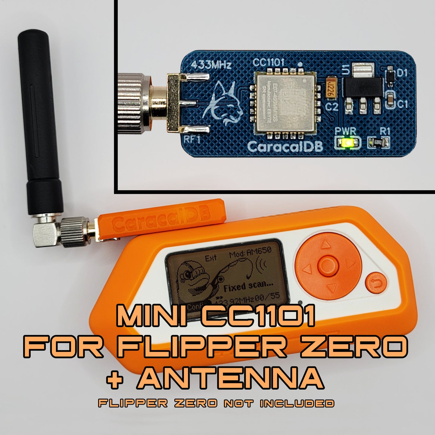 Mini CC1101 Add-on Board for Flipper Zero - CaracalDB